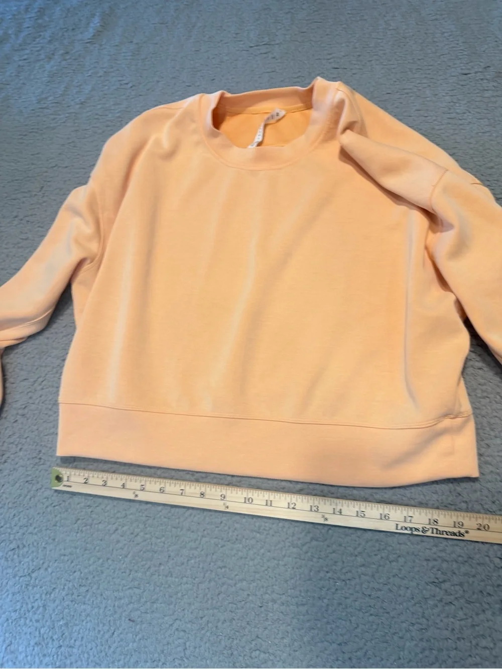 Lululemon Softstreme Perfectly Oversized Cropped Crew size 8